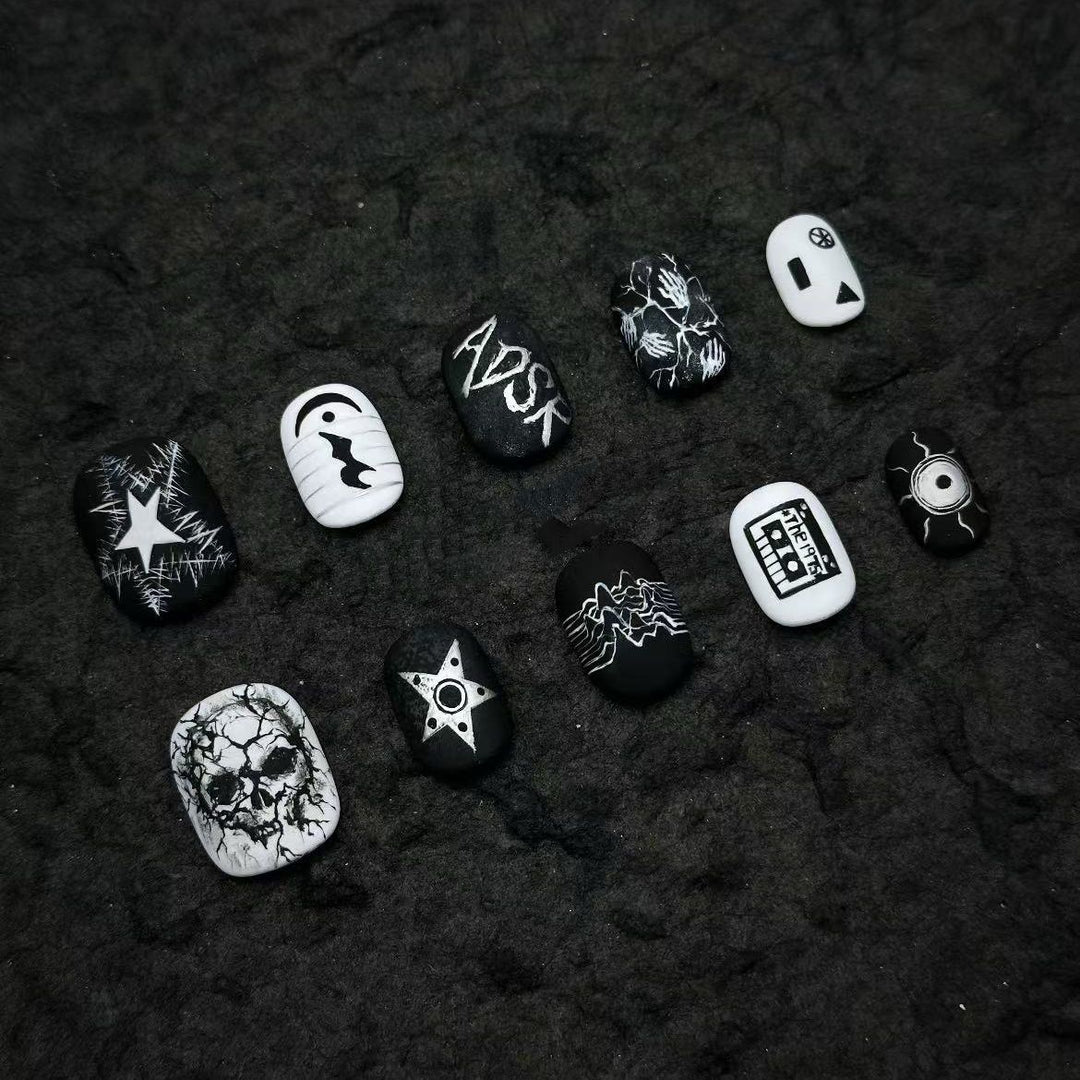 Artistic Abstract Finger Nail Art Set Bowlift