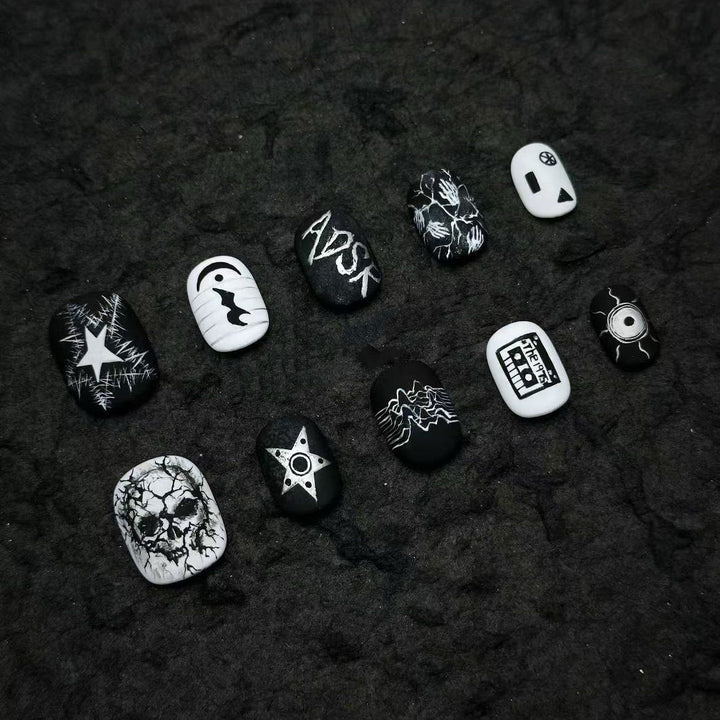 Artistic Abstract Finger Nail Art Set Bowlift