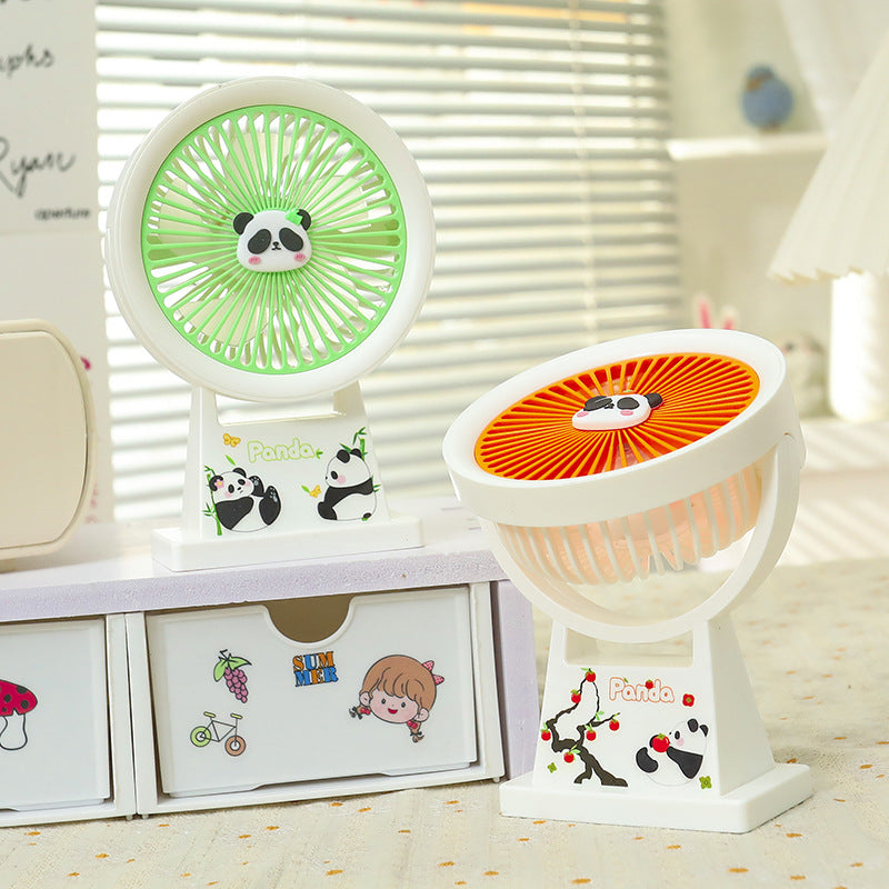 Ladies Portable Mini Fan with Cute Panda Design Bowlift