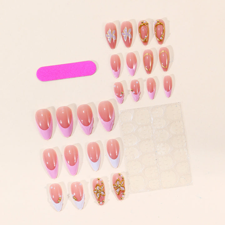 Luxury 3D Floral Nail Art Extensions Bowlift