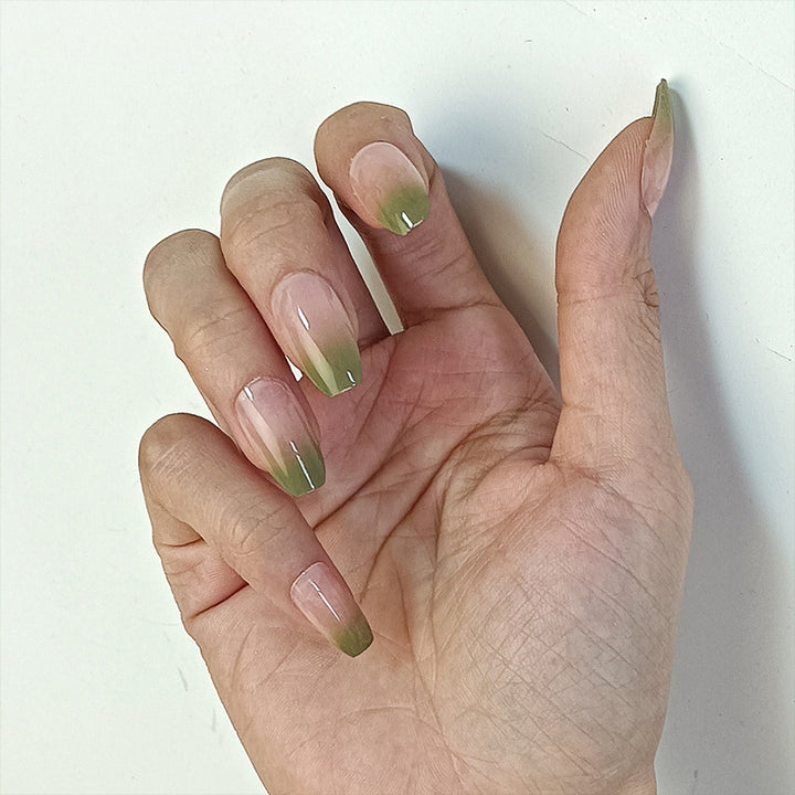 Artificial nails with floral minimalism Bowlift