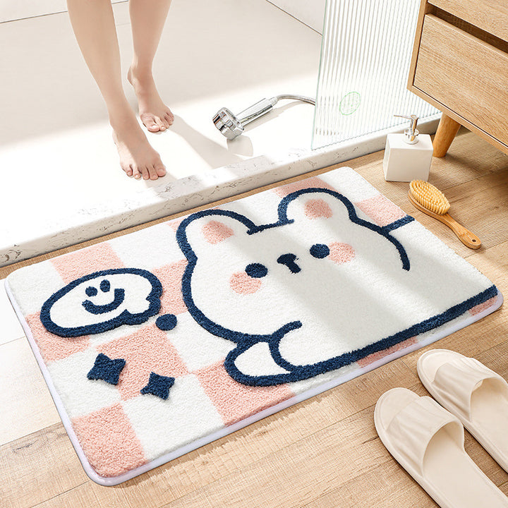 Cute Cat-Themed Bath Mat Bowlift