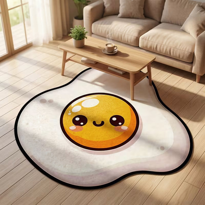 Floral Design Round Bath Mat
