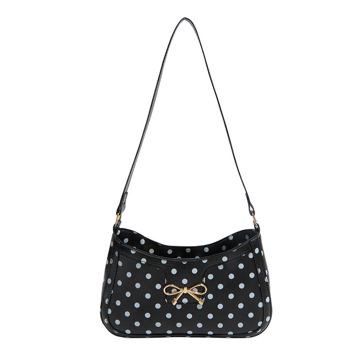 WoPolka Dot Patterned Hobo Handbag Bowlift