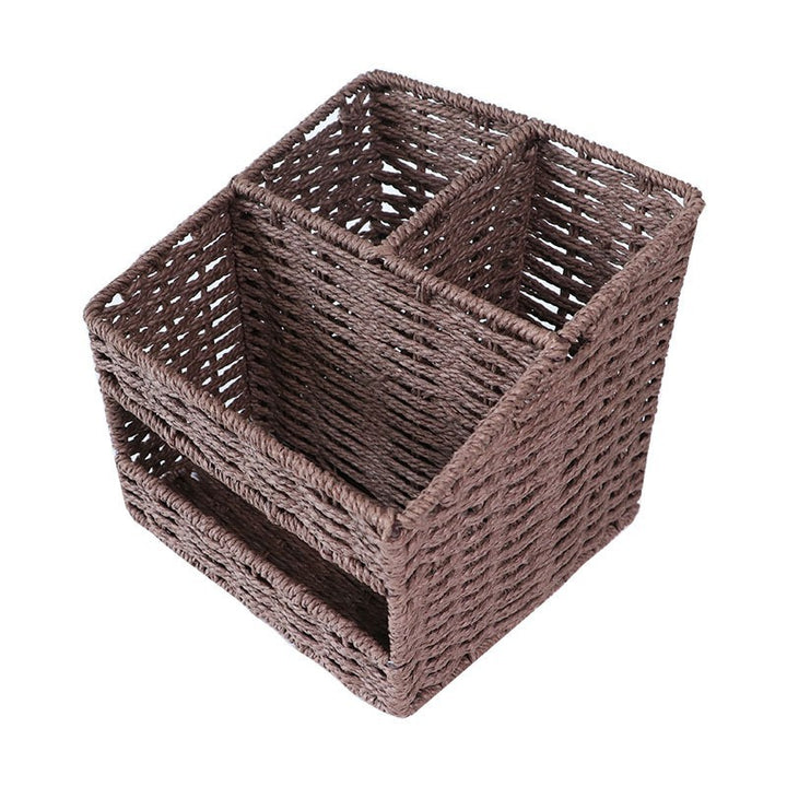 Ladies Storage Basket in Natural Woven Look Bowlift