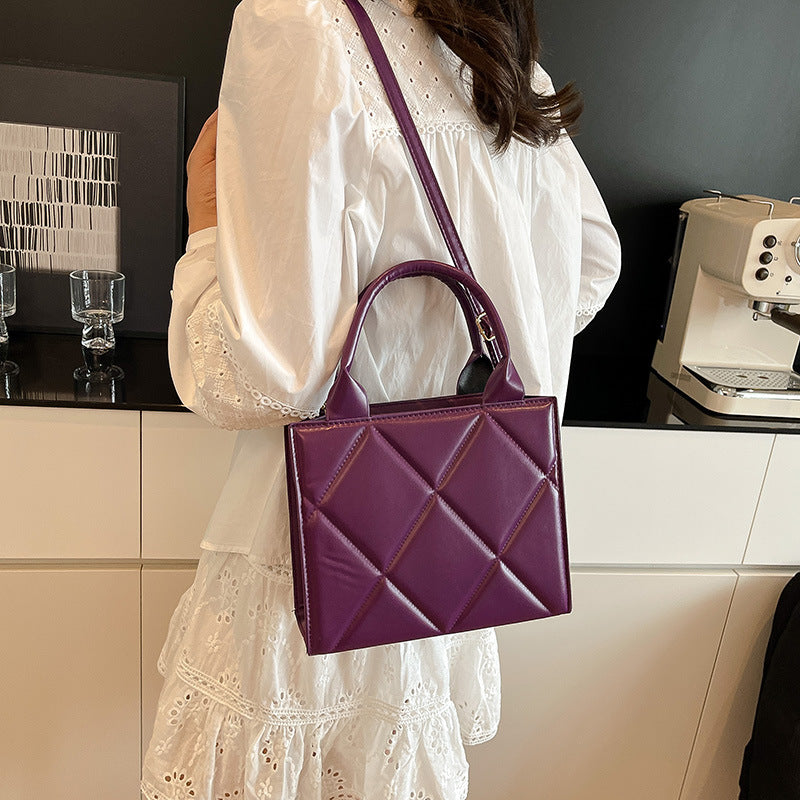 WoQuilted Faux Leather Handheld Tote Bowlift