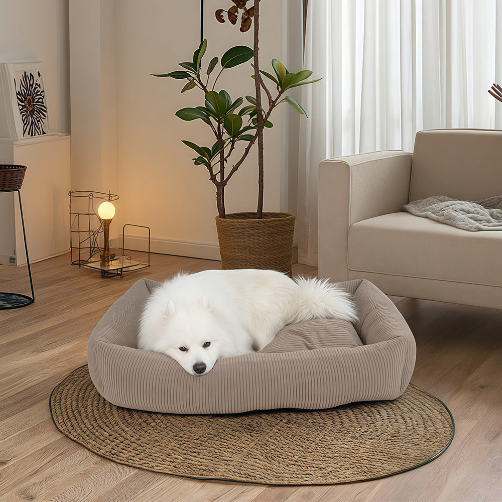 Deluxe Ribbed dog bed