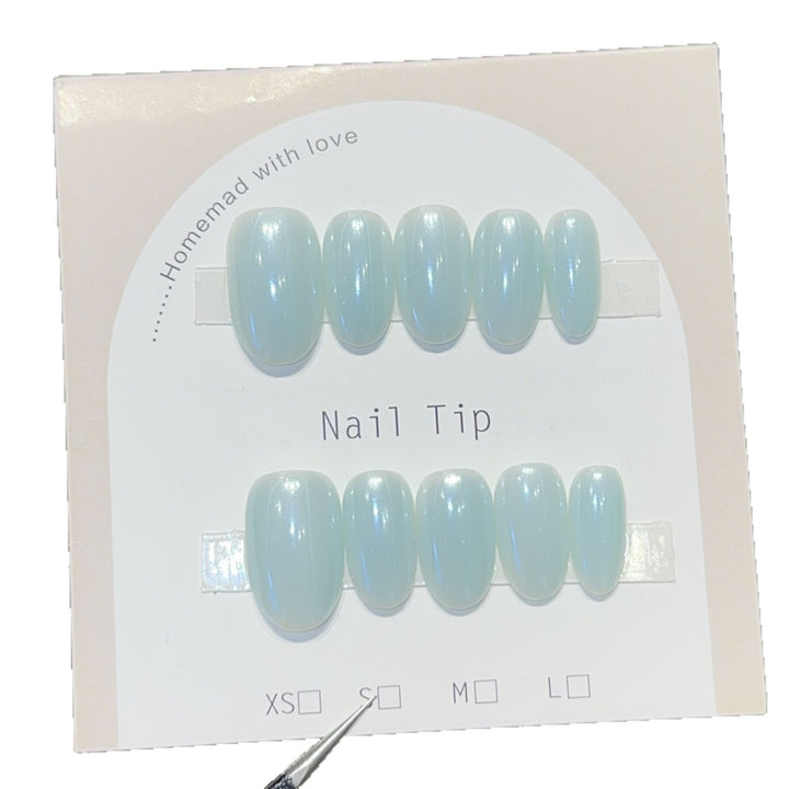 Artifical Nail Tips with Shimmering Effect Bowlift
