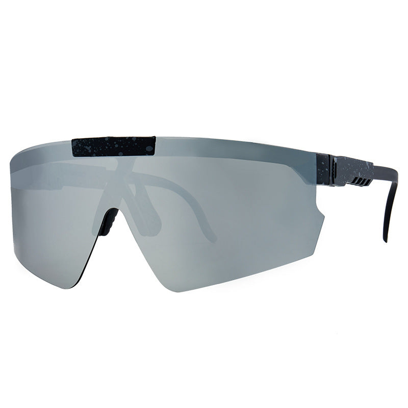 Unisex Futuristic Oversized Shield Sunglasses Bowlift