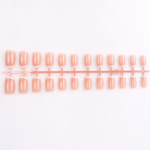 Glossy Natural-Shape Press-On Nails Bowlift