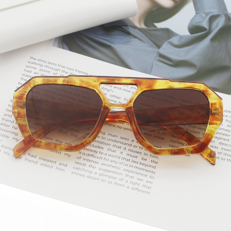 Women's fashionable hexagonal glasses Bowlift