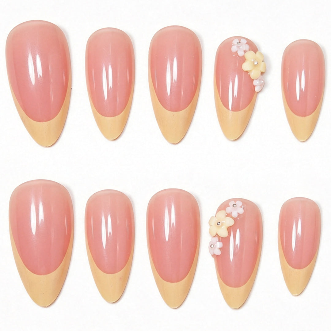 Elegant Floral Accent Nail Art Kit Bowlift