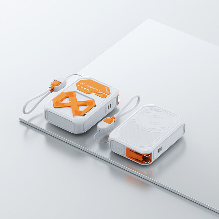 Multifunctional power bank with integrated charging technology and smart design Bowlift