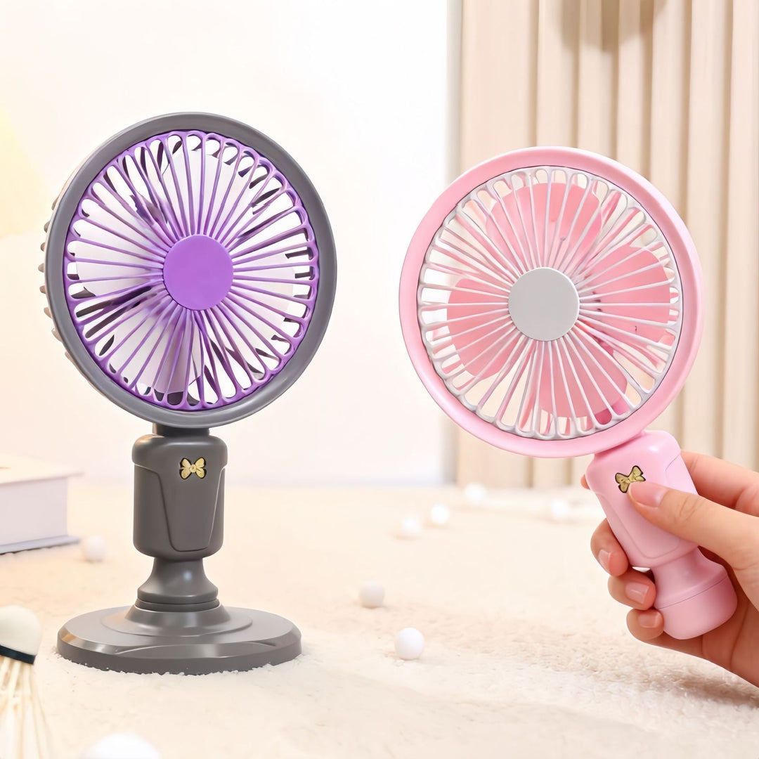 Ladies Portable Table Fan in Playful Design Bowlift