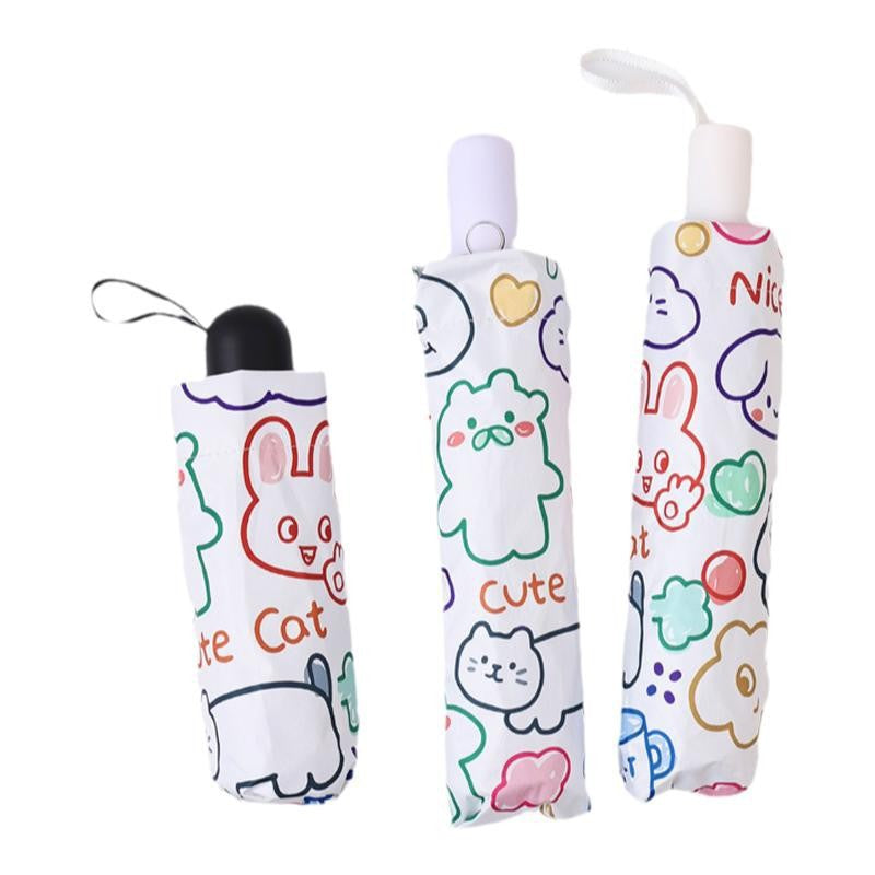 Women's Folding Umbrella with Creative Animal Design Bowlift
