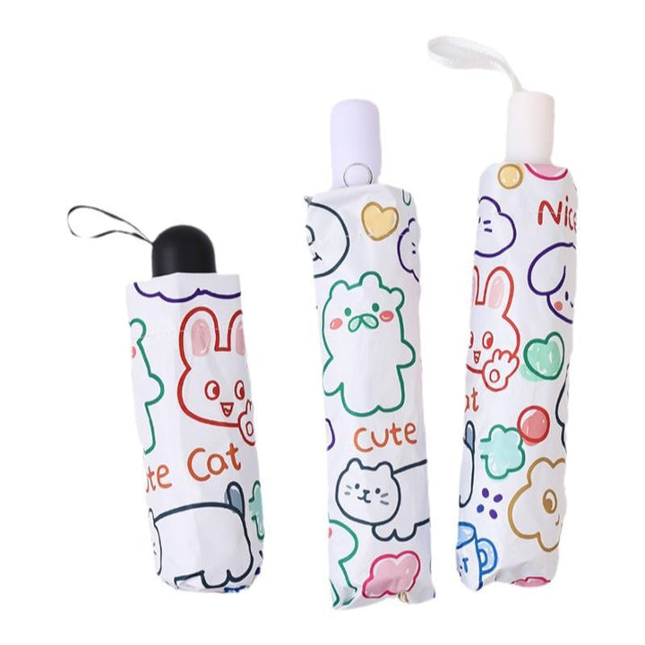 Women's Folding Umbrella with Creative Animal Design Bowlift