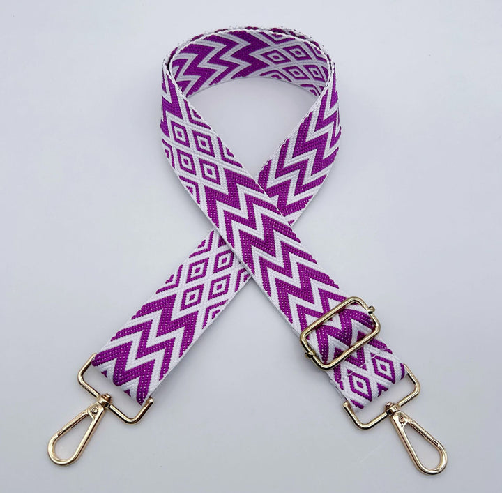 Adjustable Patterned Bag Strap Bowlift
