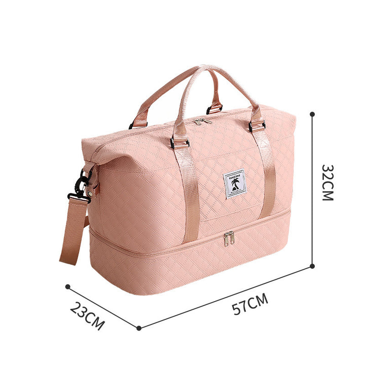 Quilted Travel Duffle Bag Bowlift
