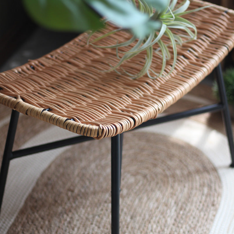 Modern Stool made of woven rattan Bowlift