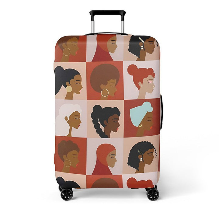 Women's Hard Shell Travel Suitcase with Creative Cat Design Bowlift