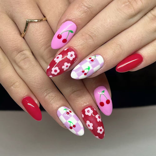 Artistic Cherry Blossom Nail Art Design Bowlift
