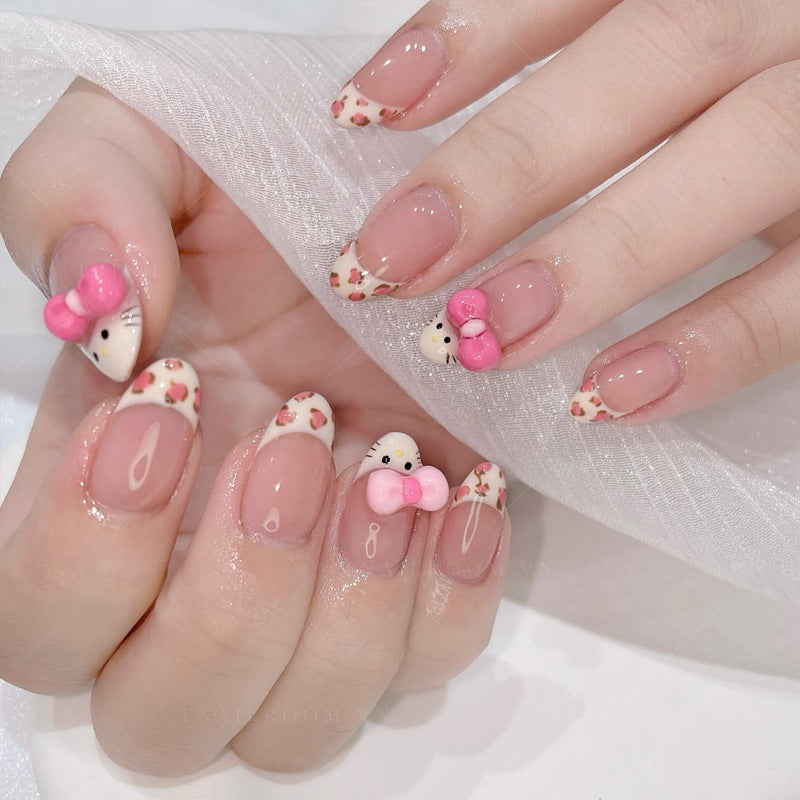 Elegant Nail Art Press-On Nails Bowlift