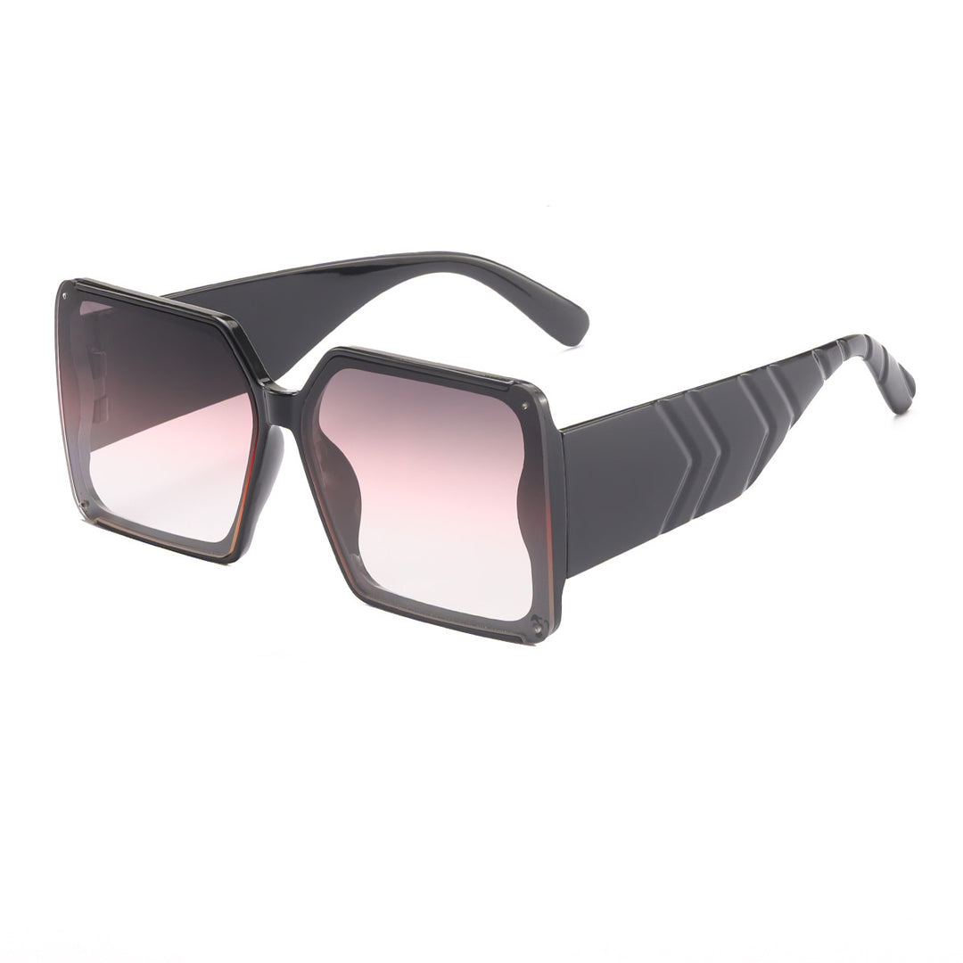 Women oversized sunglasses in trendy leopard print Bowlift