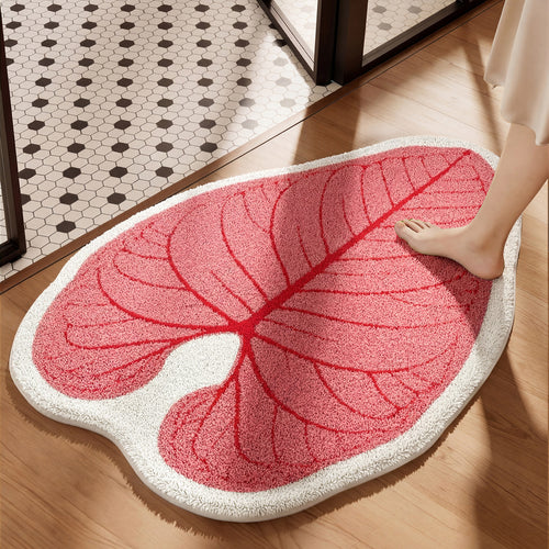 Leaf-Shaped Bath Mat