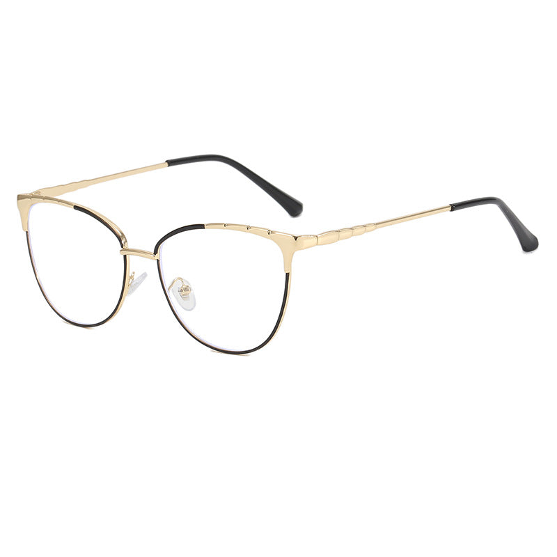 Ladies Cat-Eye Glasses with Fine Metal Accents Bowlift