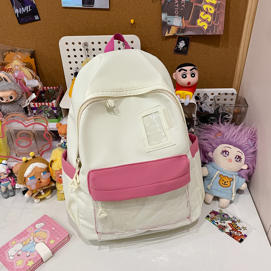 Stylish Clear Pocket Backpack