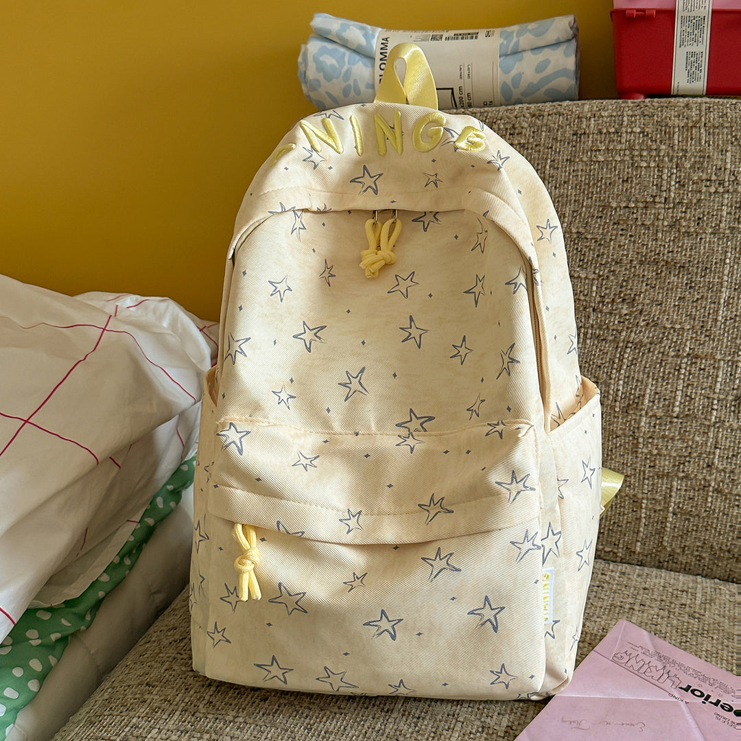 Women’s Stylish Star-Printed Backpack Bowlift