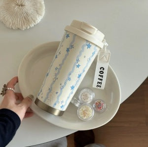 Ladies Insulated Coffee Mug with Funny Hello Kitty Design Bowlift