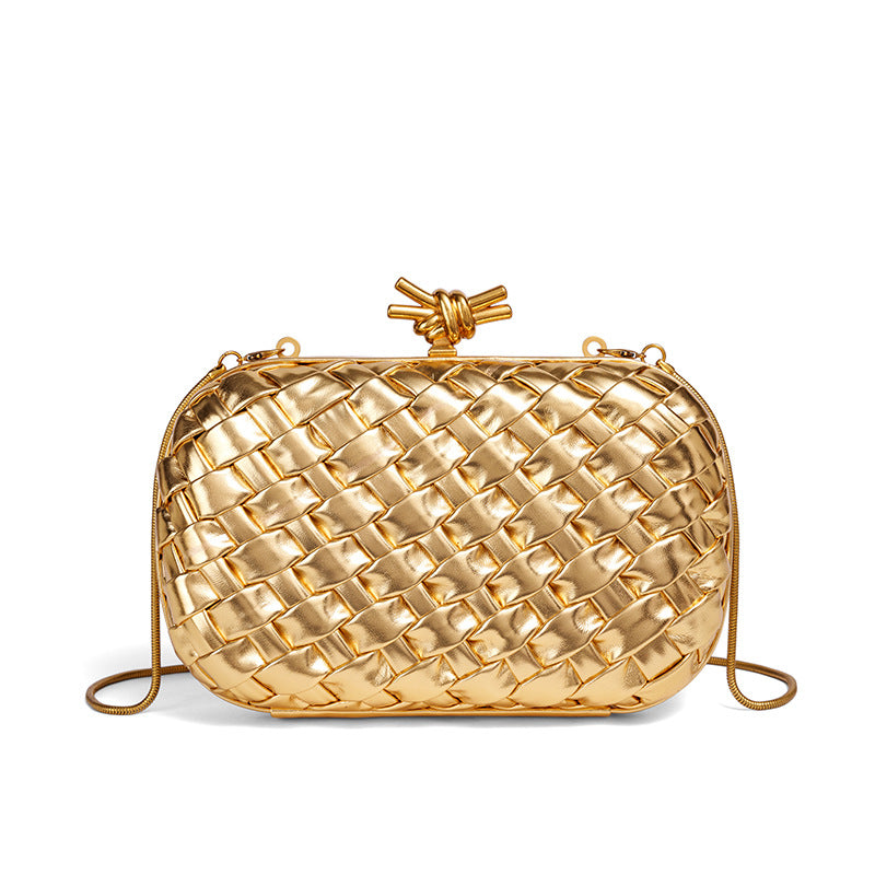 Elegant Woven Evening Clutch Bowlift
