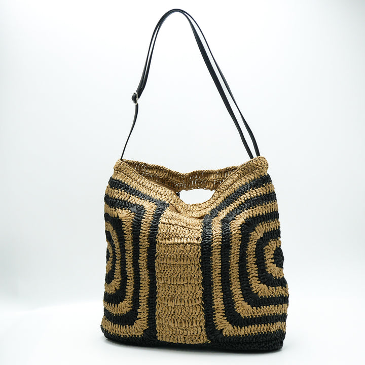 Handcrafted tote bag with geometric design Bowlift