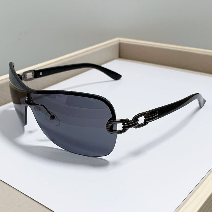 Unisex Chic Shield Sunglasses Bowlift
