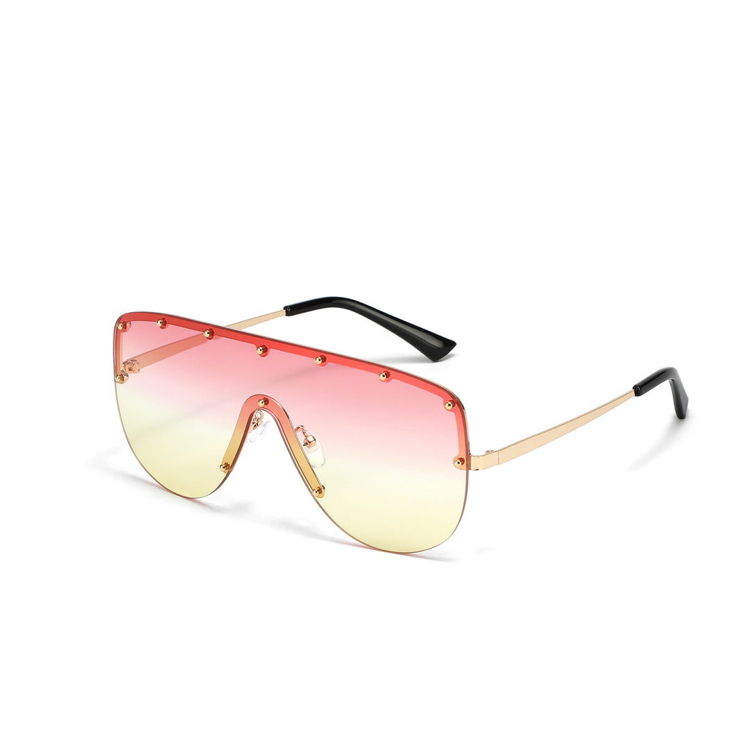 Women futuristic oversized sunglasses Bowlift