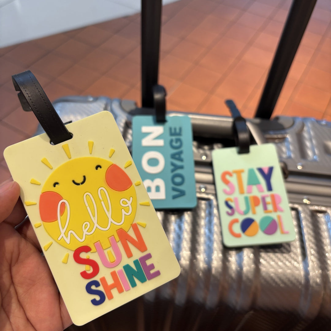 Stylish Silicone Travel Luggage Tag Bowlift