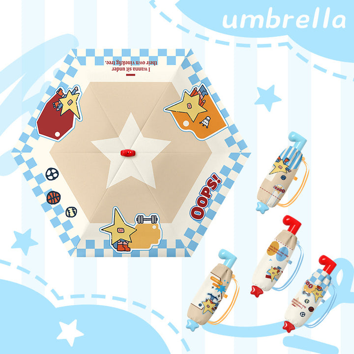 Women's creative and playful folding umbrella with sporty design Bowlift