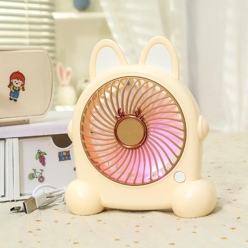 Women's Portable Mini Fan in Creative Animal Design Bowlift