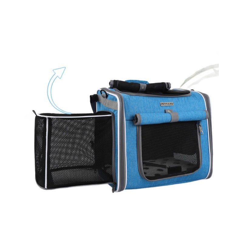 ventilated bike front pet carrier backpack with reinforced frame Bowlift
