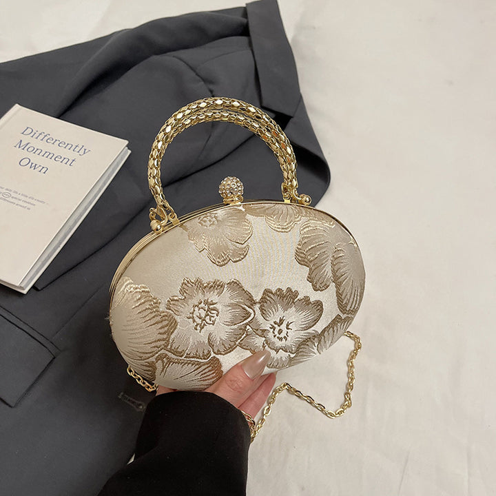 Elegant Floral Evening Clutch Bowlift
