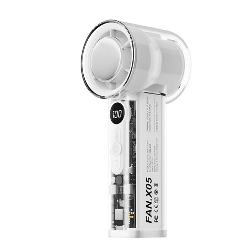 Women's Portable Transparent Mini Fan Bowlift