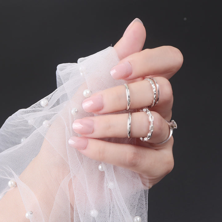 Glossy Press-On Nail Set Bowlift 1789086048