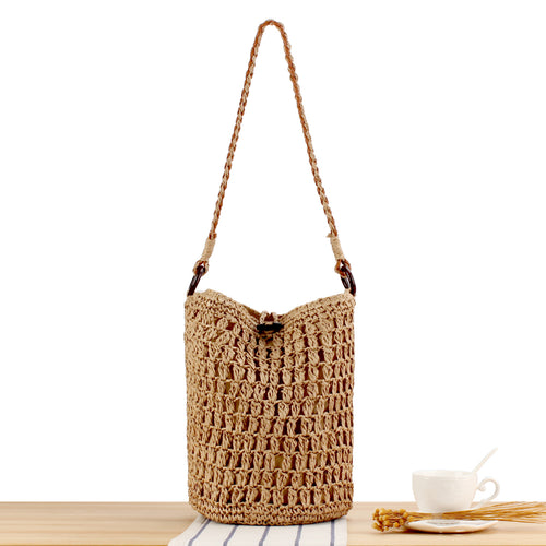 Handmade Crocheted Shoulder Bag In Modern Design Bowlift