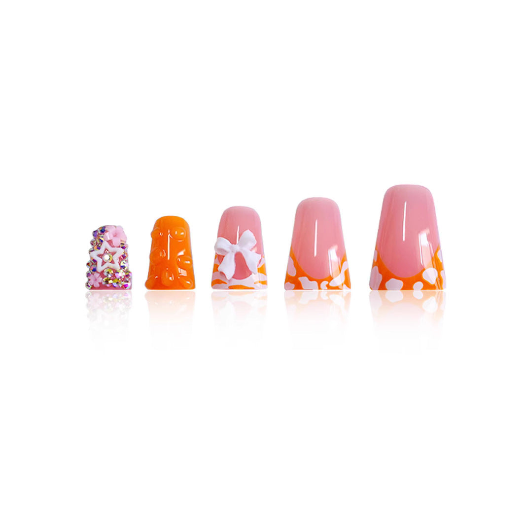Creative Themed Press-On Nails Bowlift