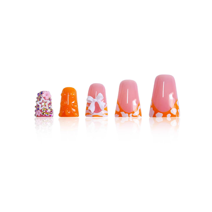 Creative Themed Press-On Nails Bowlift