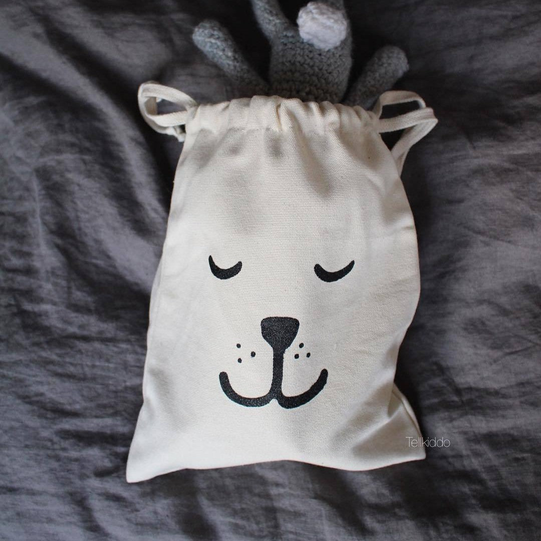 Quarter net bag with funny eye design Bowlift