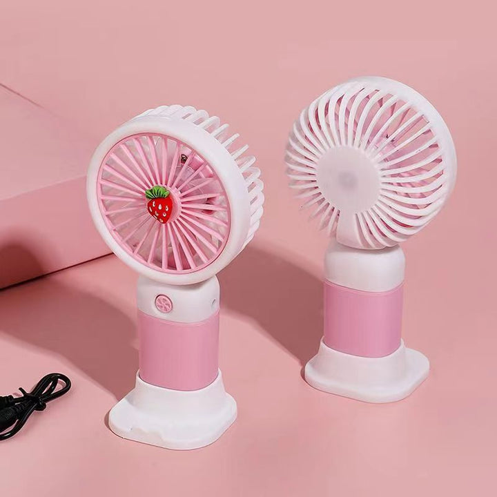 Women's portable USB fan with adjustable tilt angle Bowlift