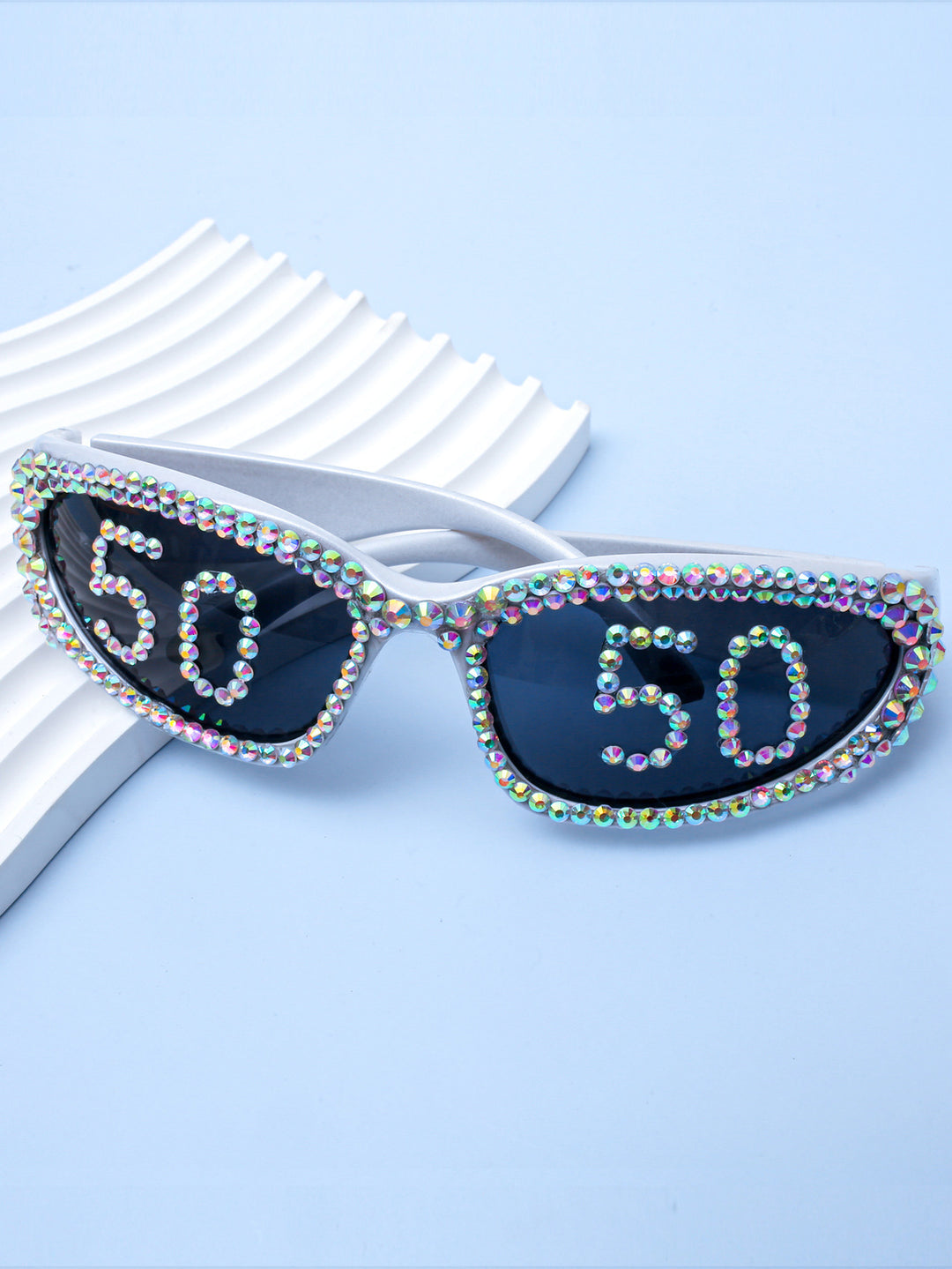 Statement Swarovski Crystal Embellished Sunglasses Bowlift