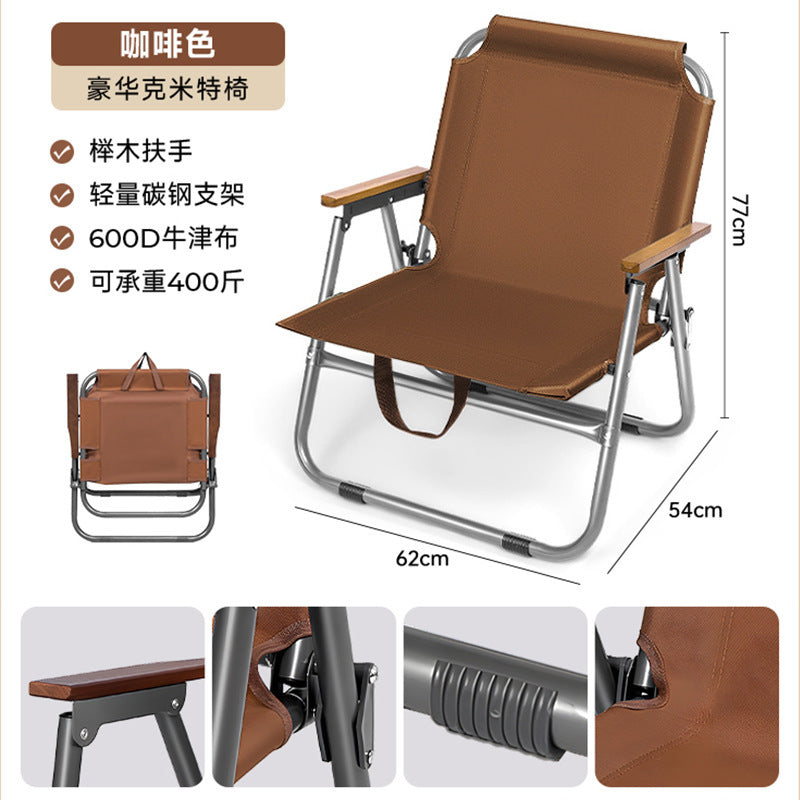 Women’s folding chair with ergonomic design and robust aluminum frame Bowlift
